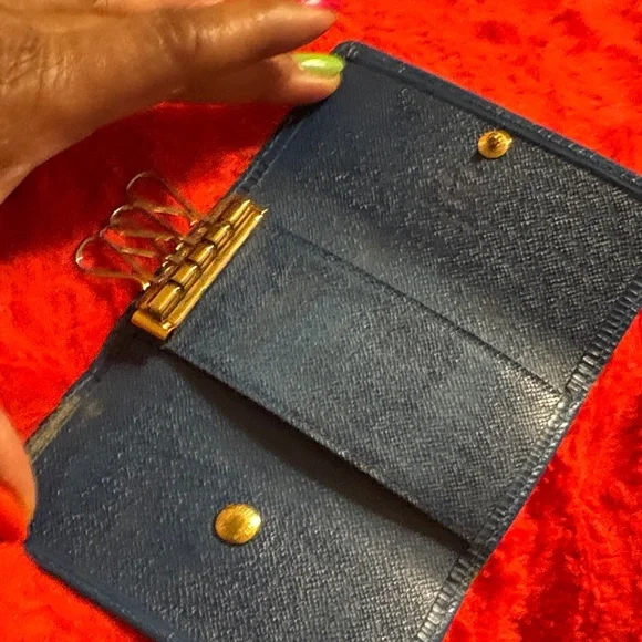 Blue Textured Wallet - Picture 2 of 5